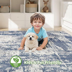 LOONGRUG 9x12 Area Rug Washable Large Neutral Modern Living Room Rugs | - Image 7