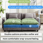 Oprisen 86" Modular Sectional Sofa, Comfy Cloud Couch Sectional Sofa - Image 3
