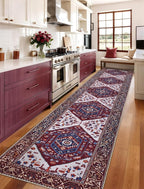 SERISSA 2'6"x14' Washable Non Slip Boho Runner Rug - Image 3
