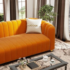 KEAI 83.46" Velvet Couch for Living Room Large Modern Sofa - Image 7