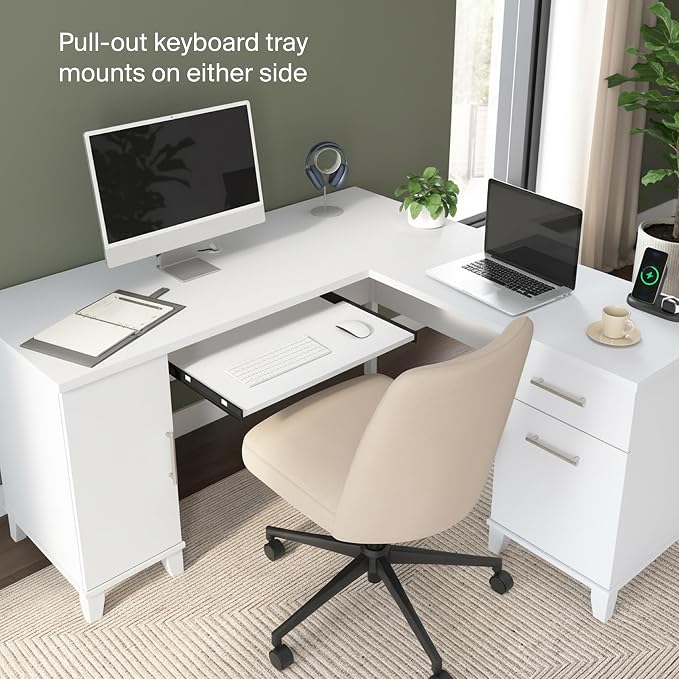 Bush Home 60-Inch L-Shaped Desk - Image 7