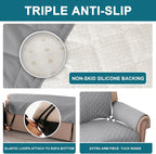 Turquoize 100% Waterproof Sofa Covers Couch Cover Sofa Cover - Image 4