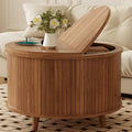 Easyego 31.5" Fluted Round Coffee Table by Easyego