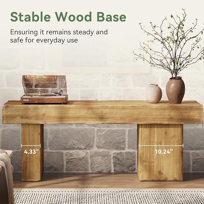 Thickened Solid Wood Bench, Heavy Duty Dining Bench - Image 7