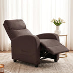 Sweetcrispy Recliner Chair PU Leather Recliner Sofa No Massage, Home Theater - Image 4
