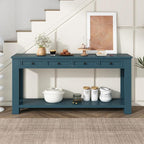 LKTART Solid Wood Console Table, 63 in Long Sofa Table Entryway Table - Image 2