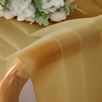 Gold Sheer Curtains 72 Inches Long 2 Panels - Image 5