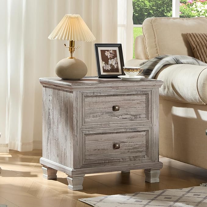 SAVOR LIFE Farmhouse Nightstand - Image 6