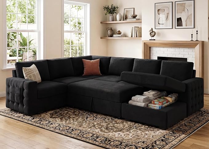 HONBAY Sectional Sleeper Sofa by HONBAY