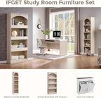 IFGET 76" Tall Arched Bookcase - Image 6