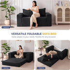 MAXYOYO Convertible Sofa Bed, 2 in 1 Folding Couch Bed - Image 4
