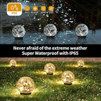 JKIMK Solar Globe Lights Outdoor Waterproof - Image 3