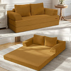 COMAX Futon Sofa Bed, Convertible Folding Sofa Bed, Boneless Couch Loveseat by COMAX