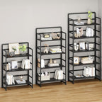 No Assembly Folding Bookshelf, 5 Tiers Collapsible Book Shelf - Image 5