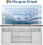 IDEALHOUSE Farmhouse TV Stand for TVs Up to 75", Entertainment Center - Image 6