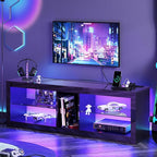 Bestier LED TV Stand for 55/60/65 Inch TV, Modern Gaming TV Console - Image 6