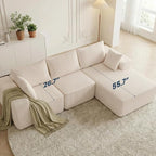 DUMOS 108" Boneless Couch, Cloud Sectional Couch - Image 4