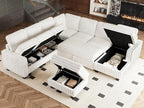 Belffin Corduroy Fabric Loveseat Module - Image 5