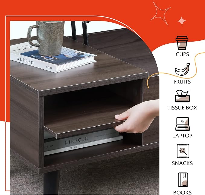 WLIVE Lift Top Coffee Table for Living Room, Small Coffee Table - Image 6