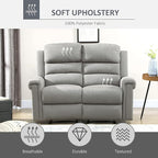 HOMCOM 2 Seater Recliner Sofa - Image 7