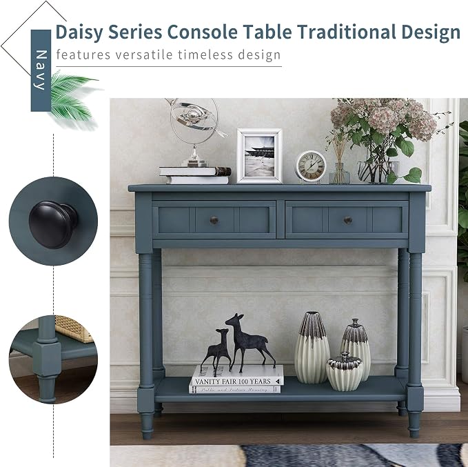 Harper & Bright Designs TREXM Daisy Series Console Table Traditional Design - Image 4