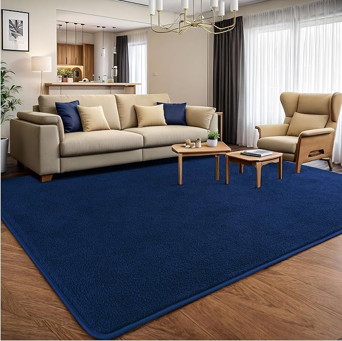 5x7 Area Rugs for Living Room Non Slip Dorm Bedroom Rug, Minimalist Washable - Image 3