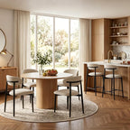 UVV Dining Chairs Set of 8, Metal Kitchen Chairs - Image 5