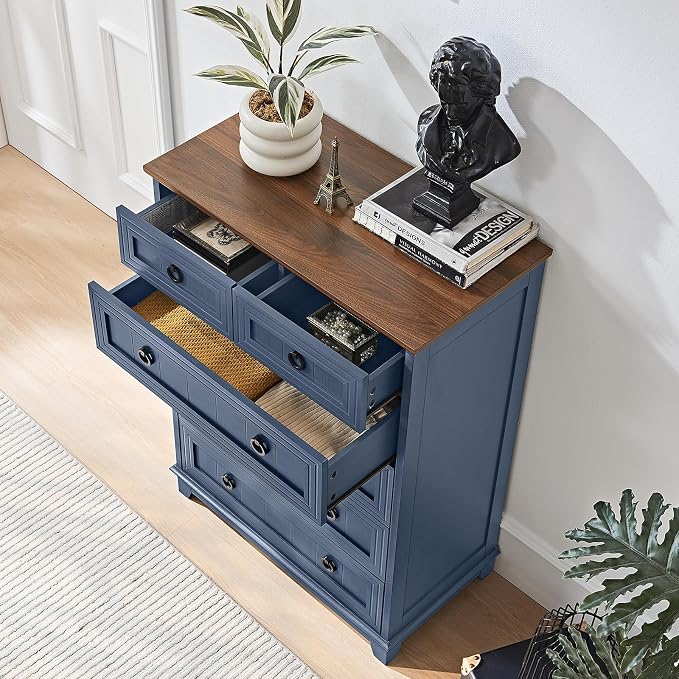 Joaxswe Farmhouse 6 Drawer Dresser - Image 5