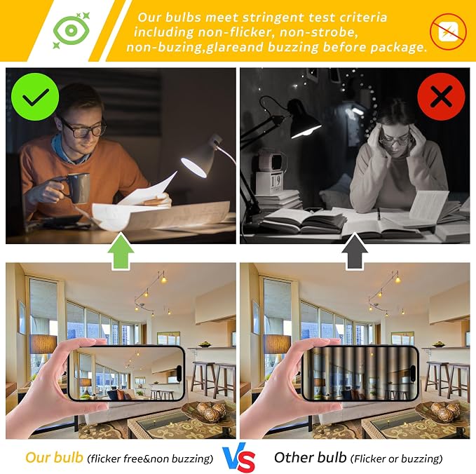 Dimmable E26 T30 T10 LED Bulb Long Tube Light Bulb 4W, Type T Tubular Light - Image 3