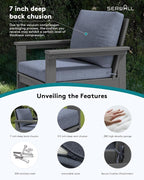 SERWALL HDPE Patio Furniture Set - Image 5