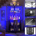 Aheaplus Corner Bar Cabinet - Image 3