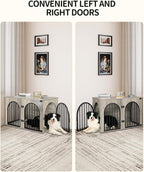 Hzuaneri 39.4" Wooden Dog Crate Furniture, Indoor Dog Kennel Dogs Cage - Image 5