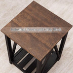 ChooChoo Farmhouse End Table, Rustic Vintage End Side Table - Image 6