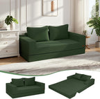COMAX Convertible Sofa Bed Queen, Corduroy Folding Floor Couch Pull Out Couch by COMAX