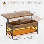 Aheaplus Coffee Table Lift Top - Image 2