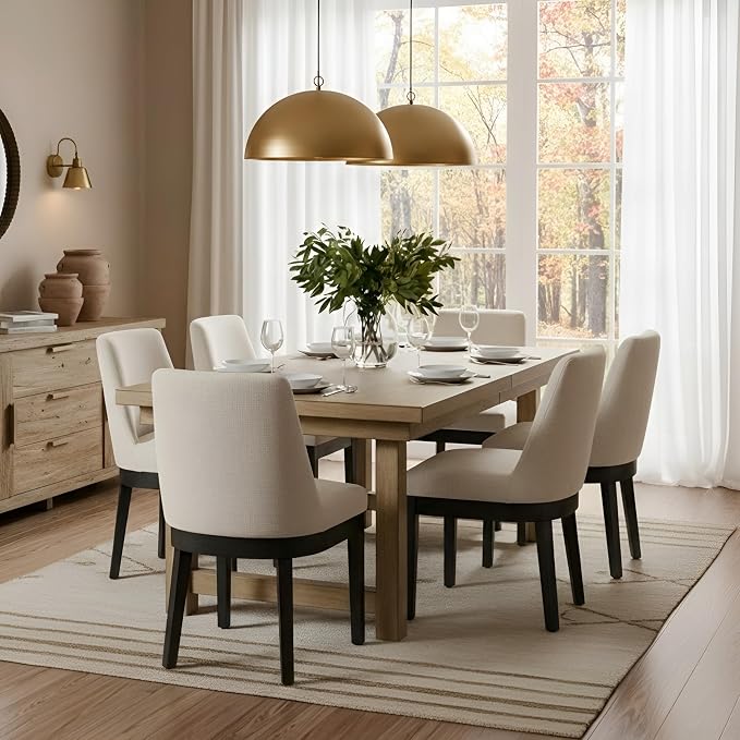RIVOVA Modern Dining Chairs Set of 6 Comfortable Dining Room Chairs by RIVOVA
