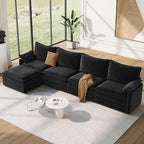 Vesgantti 142" Cloud Couch Sectional Modular Sofa, Comfy Sectional Couch by Vesgantti