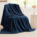BEDELITE Navy Large Throw Blanket - Image 2