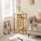 HOOBRO Tall Side Table, 3-Tier Telephone End Table - Image 9