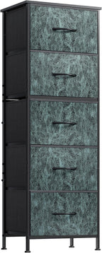 WLIVE Fabric Dresser, 5-Drawer Tall Dressers by WLIVE