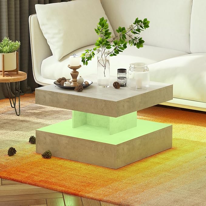 HedoAjim Small Grey Led Coffee Table - Image 6