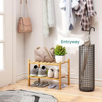 viewcare Small Shoe Rack, 2-Tier Shoe Rack - Image 2
