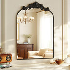 VooBang Vintage Arched Bathroom Mirror, 24x36 Inch Retro Wall Mounted Vanity - Image 5