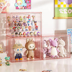 Clear Pink Acrylic Figure Display Case - Image 2