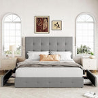 Allewie Upholstered Full Size Platform Bed Frame - Image 3