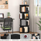 Aheaplus Rotating Bookshelf, 360 Revolving Bookshelf Tower - Image 4