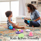 Lahome Moroccan Washable Area Rugs 8x10, 8x10 Rugs - Image 7