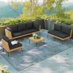Aoxun Patio Furniture Set, 7 Piece Outdoor Sectional Sofas - Image 8