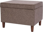 HomePop Home Decor | Dinah Collection Modern Storage Ottoman | Ottoman - Image 8