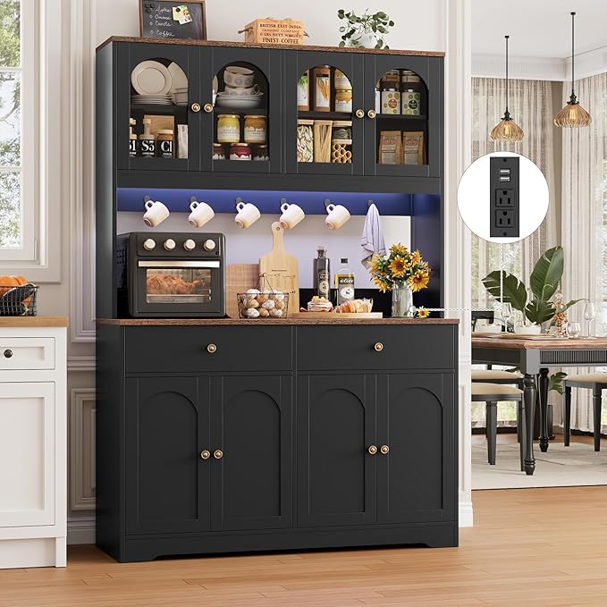 HIFIT 71" LED Kitchen Pantry Cabinet - Image 2